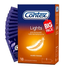 Купить contex (контекс) презервативы lights особо тонкие 18шт в Павлове