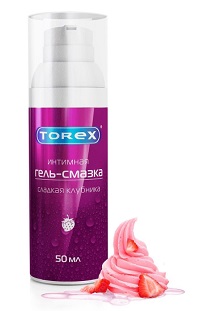 Купить torex (торекс) гель-смазка интимный сладкая клубника, флакон-дозатор 50мл в Павлове