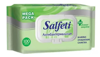 Salfeti (Салфети) салфетки влажные антибактериальные 100шт