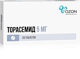 Купить торасемид, таблетки 5мг, 30 шт в Павлове