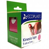 Купить ecoplast лента фиксирующая кензио тейп 5см х 5м розовый в Павлове