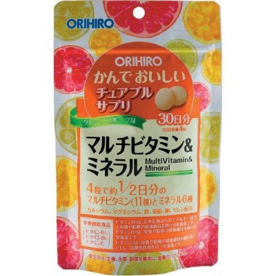 Купить orihiro (орихино), мультивитамины и минералы со вкусом тропических фруктов, таблетки массой 500мг, 120 шт бад в Павлове