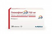 Купить глюкофаж лонг, таблетки с пролонгированным высвобождением 750мг, 30 шт в Павлове