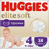 Купить huggies (хаггис) трусики elitesoft 4, 9-14кг 38 шт в Павлове