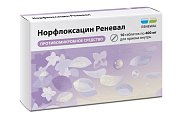 Купить норфлоксацин реневал, таблетки, покрытые пленочной оболочкой 400мг, 10 шт в Павлове