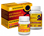 Купить благомакс нутриент премиум iii набор капсула 1 мультивитамины и минералы 30шт + капсула 2 баланс пребиотик пищевые волокна био-с 30шт бад в Павлове