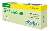 Купить эспа-бастин, таблетки, покрытые пленочной оболочкой 20мг, 10 шт от аллергии в Павлове