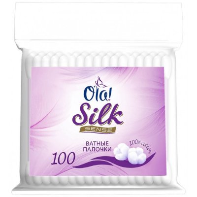 Купить ola! silk sense ватные палочки пакет, 100шт в Павлове