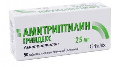 Купить амитриптилин-гриндекс тбл п/о 25мг №50 (гриндекс ао, латвия) в Павлове