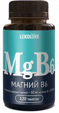 Lekolike (Леколайк) Магний B6, таблетки 600мг 120шт БАД