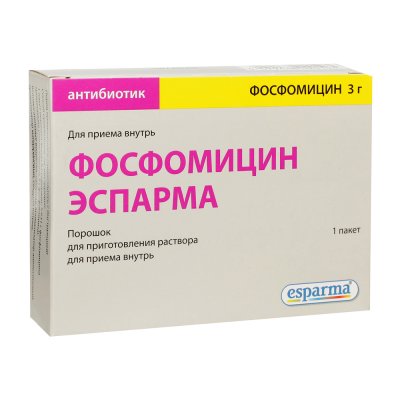Купить фосфомицин-эспарма, порошок для приготовления раствора для приёма внутрь 3г, пакетик 8г в Павлове
