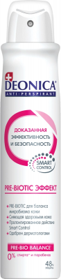 Купить deonica (деоника) дезодорант антиперспирант pre-biotic эффект спрей, 200мл в Павлове