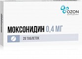 Купить моксонидин, таблетки, покрытые пленочной оболочкой 0,4мг 28 шт в Павлове