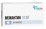 Купить мемантин, таблетки, покрытые пленочной оболочкой 10мг, 30 шт в Павлове