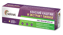 Купить solnat (солнат) конский каштан и экстракт пиявки, гель-бальзам для ног 100мл в Павлове