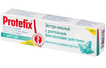 Протефикс (Protefix) крем для фиксации зубных протезов мята 40мл