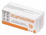 Купить эсциталопрам, таблетки, покрытые пленочной оболочкой 10мг, 56 шт в Павлове