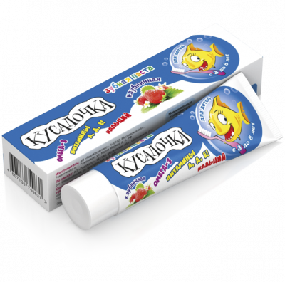 Купить кусалочка зубная паста для детей 3-8лет клубника 50мл в Павлове