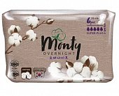 Купить monty (монти) ultra soft overnight прокладки ночные, 6 шт в Павлове