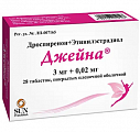 Купить джейна, таблетки, покрытые пленочной оболочкой 3мг+0,02мг, 28 шт в Павлове