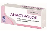 Купить анастрозол, таблетки, покрытые пленочной оболочкой 1мг, 30 шт в Павлове