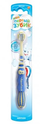 Купить аквафреш (aquafresh) зубная щетка aquafresh мой первый зубик для детей от 0-2 лет, 1 шт в Павлове