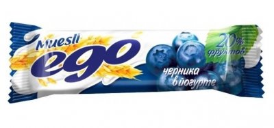 Купить мюсли ego (эго) батончик черника с витаминами в йогуртовой глазури, 25г бад в Павлове