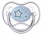 Купить canpol (канпол) пустышка круглая силиконовая 6-18 месяцев newborn baby голубая 1 шт в Павлове