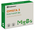 Купить биафишенол омега3 магний в6, капсулы массой 0,35г 30шт+капсулы массой 0,6г 30шт бад в Павлове