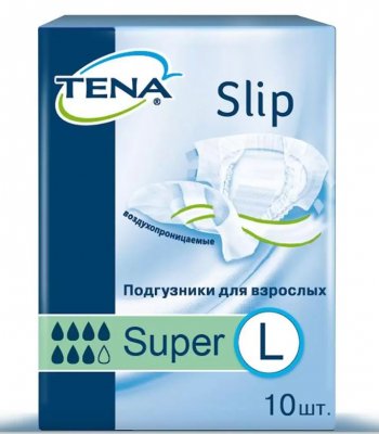 Купить tena slip super (тена) подгузники  размер l, 10 шт в Павлове