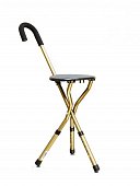 Купить трость amcs37 металлическая комбинированная с трехопорным стулом с регулируемой высотой в Павлове