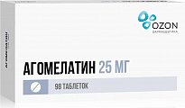 Купить агомелатин, таблетки, покрытые пленочной оболочкой 25мг, 98 шт в Павлове