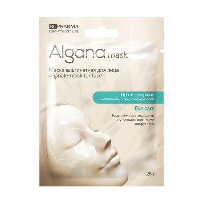 Купить альгана маск (alganamask) маска для кожи вокруг глаз альгинатная против морщин, 1 шт в Павлове