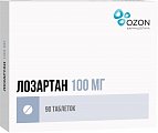 Купить лозартан, таблетки, покрытые пленочной оболочкой 100мг, 90 шт в Павлове