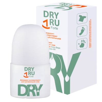Купить драй ру (dry ru) форте дезодорант антиперспирант для чувствительной кожи, 50мл в Павлове