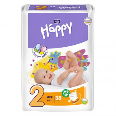 Купить bella baby happy (белла) подгузники 2 мини 3-6кг 38 шт в Павлове