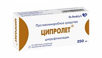 Купить ципролет, таблетки, покрытые пленочной оболочкой 250мг, 10 шт в Павлове