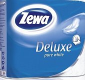 Купить зева (zewa) делюкс бумамага туалетная 3-х слойная белая, рулон 4шт в Павлове
