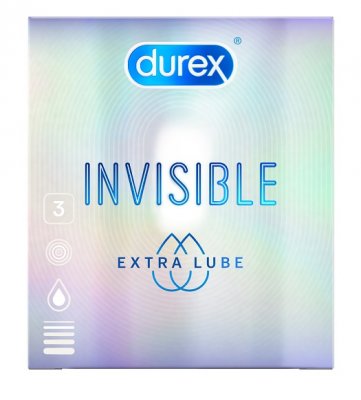 Купить durex (дюрекс) презервативы invisible extra lube, 3шт в Павлове