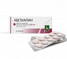 Купить кветиапин, таблетки, покрытые пленочной оболочкой 300мг, 60шт в Павлове