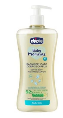 Купить chicco baby moments (чикко) пена для тела и волос нежная детская 500мл в Павлове