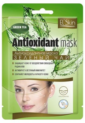 Купить el'skin (элскин) маска тканевая антиоксидантная зеленый чай, 15г в Павлове