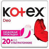 Купить kotex deo (котекс) прокладки ежедневные ультратонкие 20 шт в Павлове