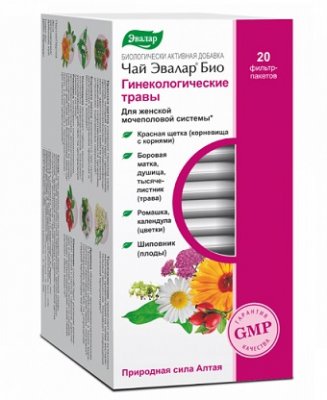 Купить чай эвалар био гинекологические травы, фильтр-пакеты 1,5г, 20 шт бад в Павлове