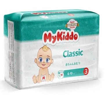 MyKiddo Classic (МайКиддо) трусики-подгузники детские 6-10кг размер M 38 шт