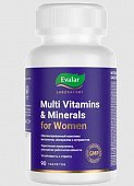Купить мультивитамины и минералы для женщин эвалар, таблетки покрытые оболочкой, 90шт бад в Павлове