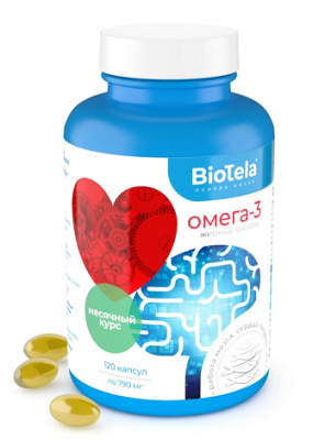 Купить biotela (биотела) омега-3 жирные кислоты, капсулы 120 шт бад в Павлове