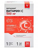 Купить витамин с 500мг витаниум, таблетки массой 1120мг, 30 шт бад в Павлове