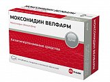 Купить моксонидин велфарм, таблетки покрытые пленочной оболочкой 0,2мг, 60 шт в Павлове