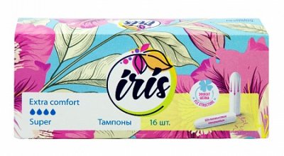 Купить iris (ирис), тампоны супер, 16шт в Павлове